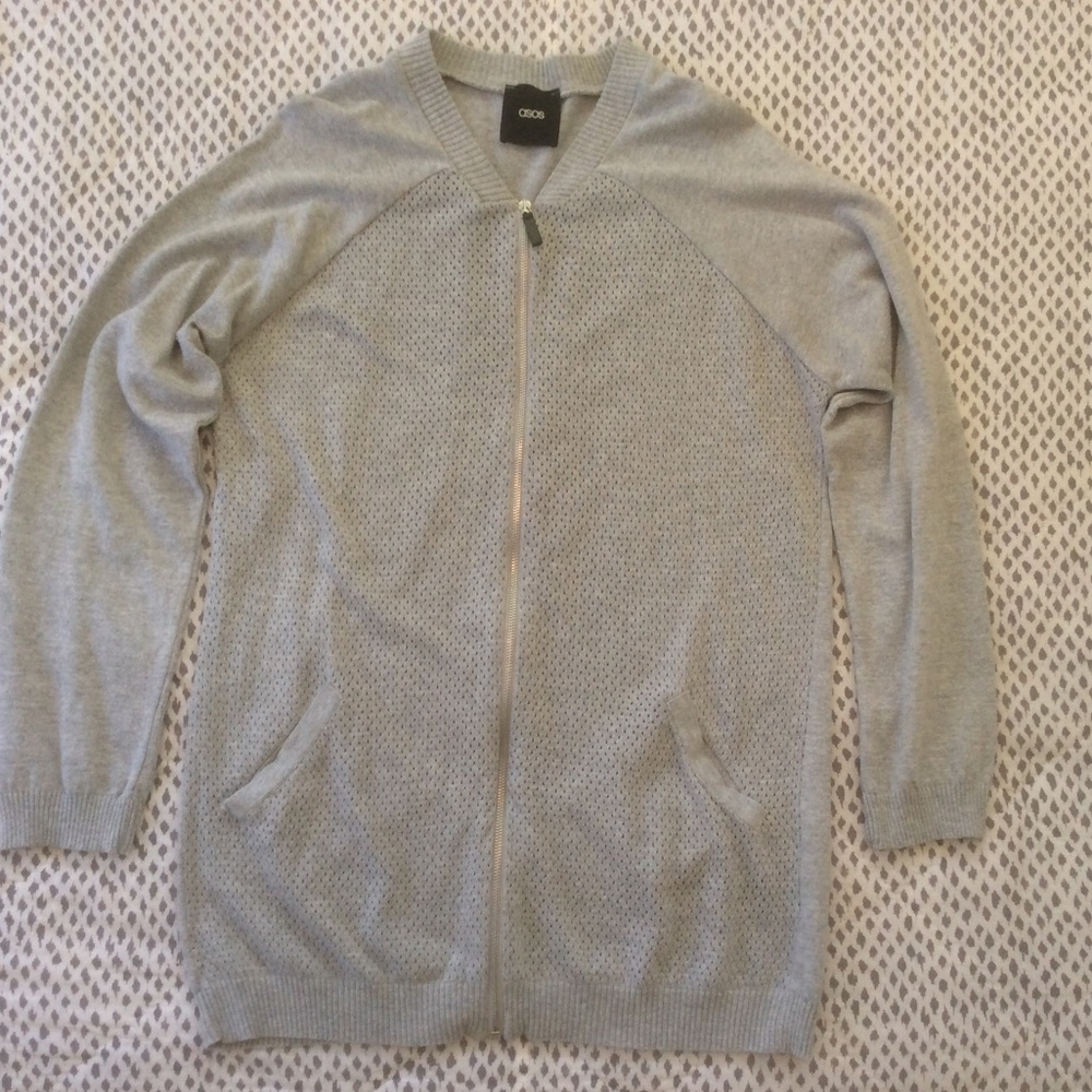Asos mens zip cardi